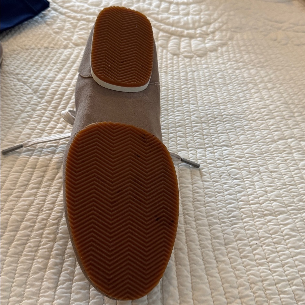Polo by Ralph Lauren womens taupe suede sneakers - Picture 3 of 9